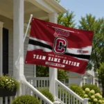 Colgate Raiders House Flag Personalized Brushed Streaks Maroon Best Selling