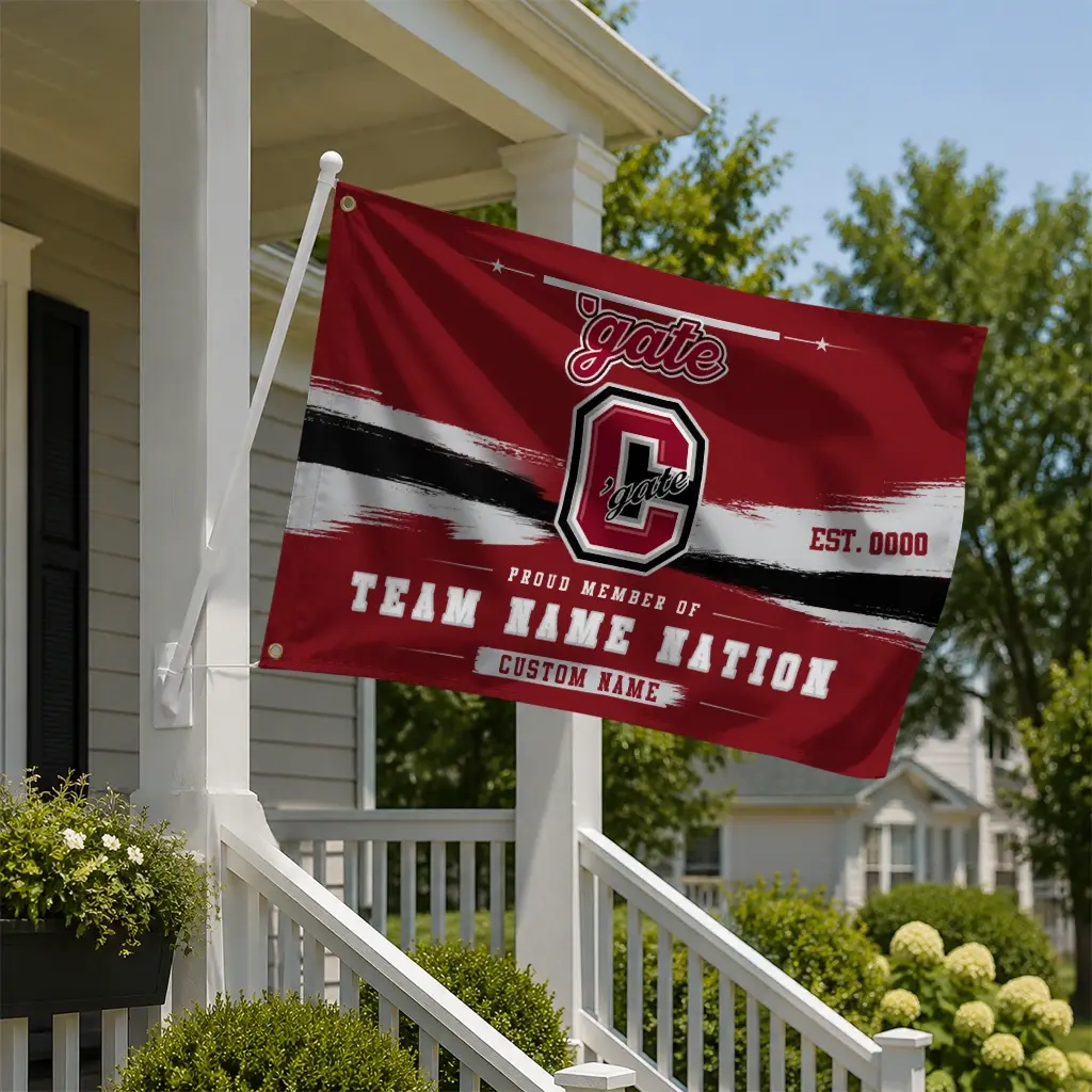 Colgate Raiders House Flag Personalized Brushed Streaks Maroon New Arrival Colgate Raiders House Flag Personalized Brushed Streaks Maroon New Arrival