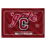 Colgate Raiders House Flag Personalized Ornate Border Maroon Best Selling