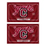 Colgate Raiders House Flag Personalized Ornate Border Maroon Best Selling