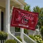 Colgate Raiders House Flag Personalized Ornate Border Maroon Best Selling