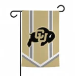 Colorado Buffaloes Garden Flag Custom Chevron Stripes Gold Best Selling