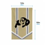 Colorado Buffaloes Garden Flag Custom Chevron Stripes Gold Best Selling