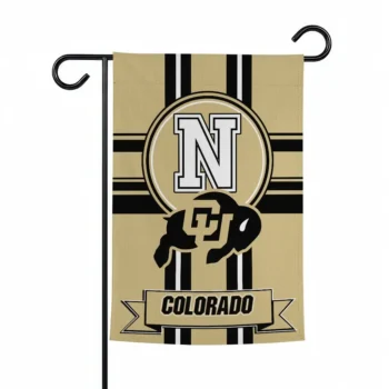 Colorado Buffaloes Garden Flag Custom Circle Medallion Gold Best Selling