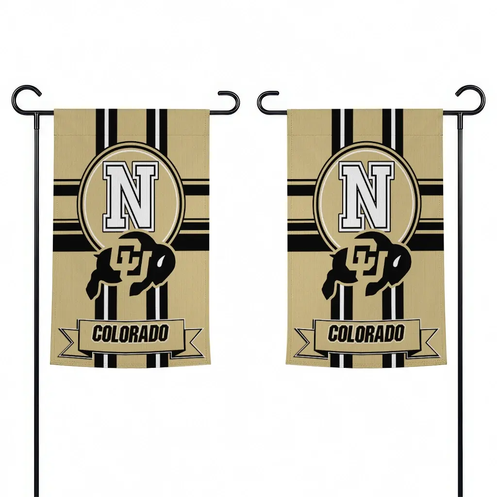 Colorado Buffaloes Garden Flag Custom Circle Medallion Gold Fashion Forward Colorado Buffaloes Garden Flag Custom Circle Medallion Gold Fashion Forward