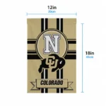 Colorado Buffaloes Garden Flag Custom Circle Medallion Gold Best Selling