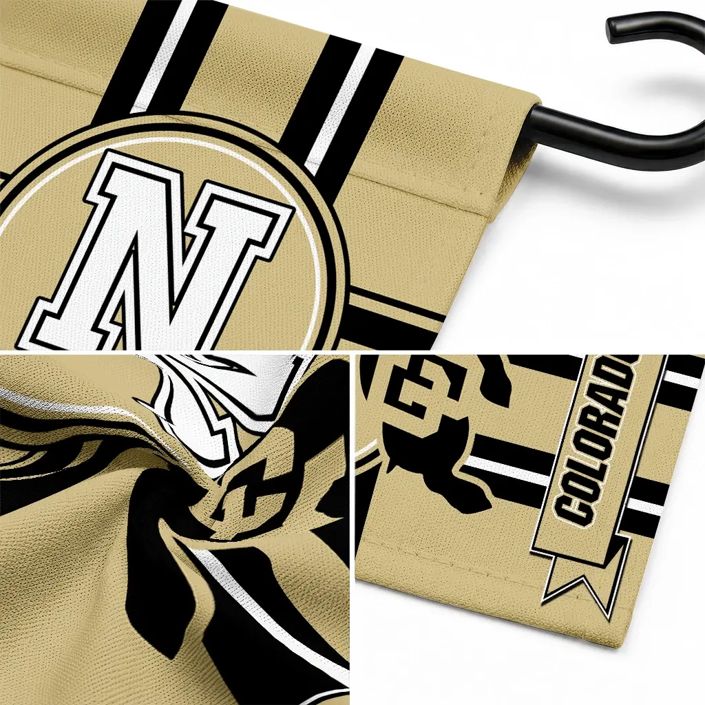 Colorado Buffaloes Garden Flag Custom Circle Medallion Gold Latest Model Colorado Buffaloes Garden Flag Custom Circle Medallion Gold Latest Model