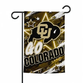 Colorado Buffaloes Garden Flag Customized Glowing Star Gold Best Selling