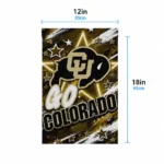 Colorado Buffaloes Garden Flag Customized Glowing Star Gold Best Selling