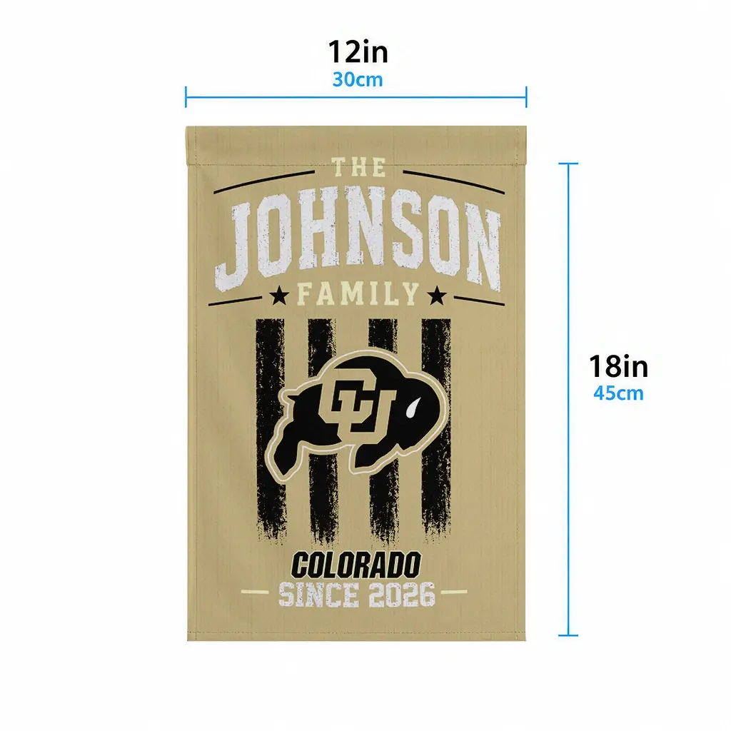 Colorado Buffaloes Garden Flag Personalized Distressed Stripes Gold High Quality Colorado Buffaloes Garden Flag Personalized Distressed Stripes Gold High Quality