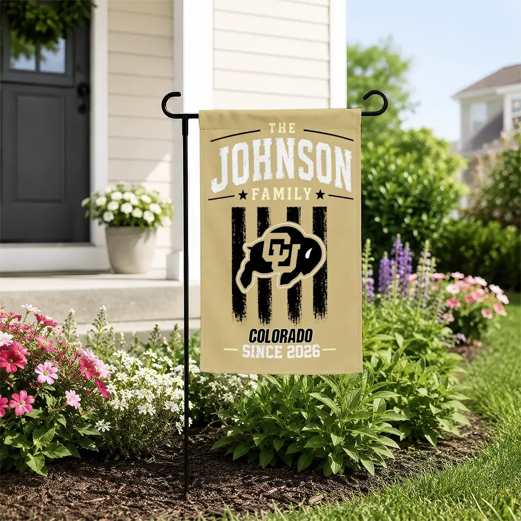 Colorado Buffaloes Garden Flag Personalized Distressed Stripes Gold New Arrival Colorado Buffaloes Garden Flag Personalized Distressed Stripes Gold New Arrival