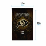 Colorado Buffaloes Garden Flag Personalized Laurel Wreath Gold Best Selling