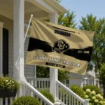 Colorado Buffaloes House Flag Custom Brushed Streaks Gold Best Selling