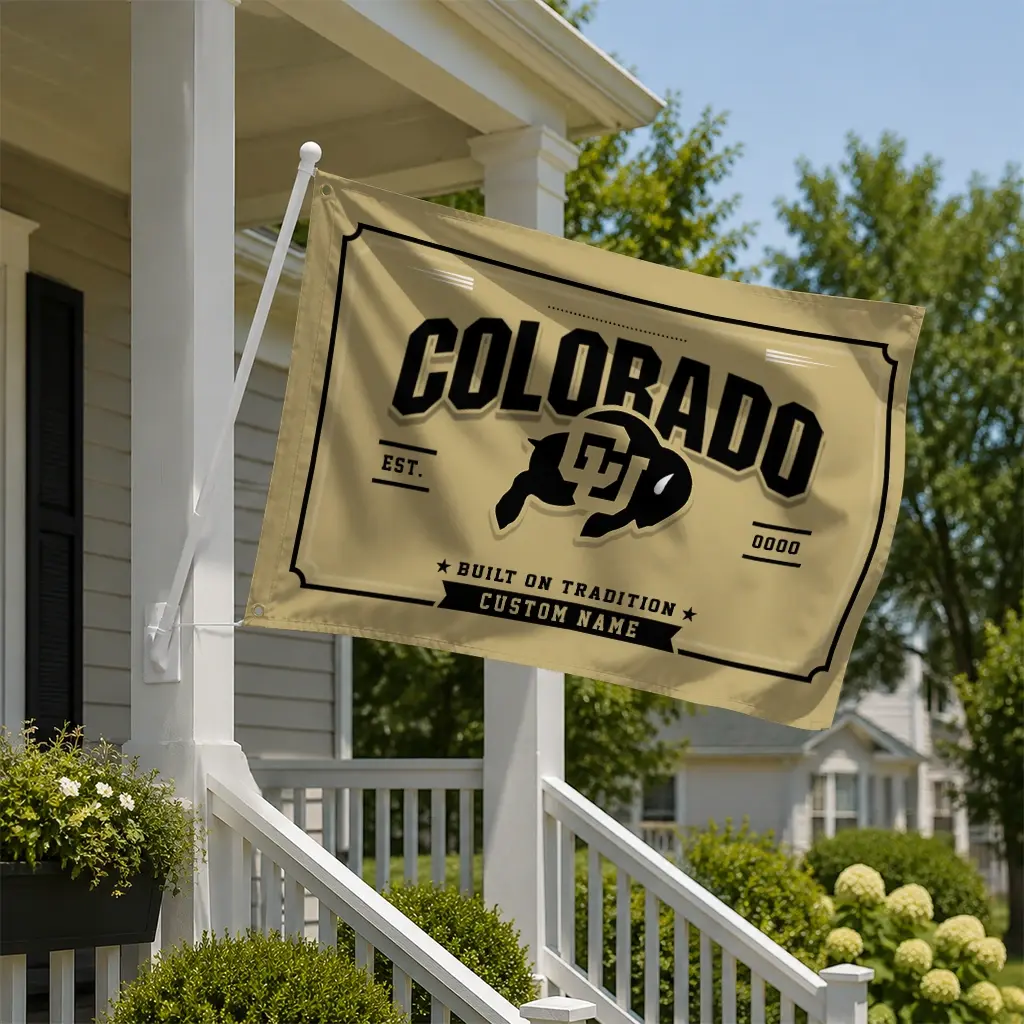 Colorado Buffaloes House Flag Custom Ornate Border Gold New Arrival Colorado Buffaloes House Flag Custom Ornate Border Gold New Arrival