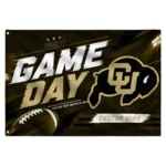 Colorado Buffaloes House Flag Customized Action Streaks Gold Best Selling