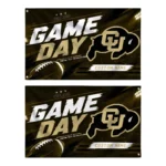 Colorado Buffaloes House Flag Customized Action Streaks Gold Best Selling
