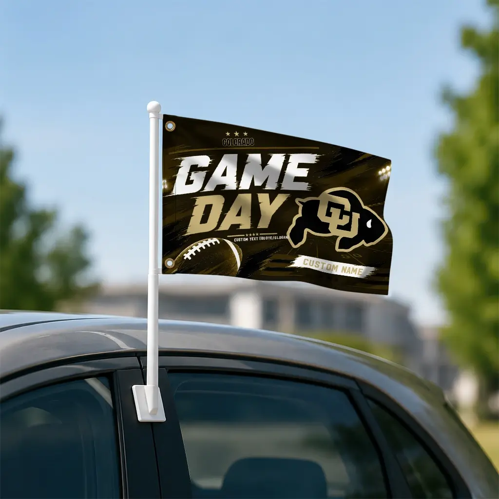 Colorado Buffaloes House Flag Customized Action Streaks Gold Latest Model Colorado Buffaloes House Flag Customized Action Streaks Gold Latest Model