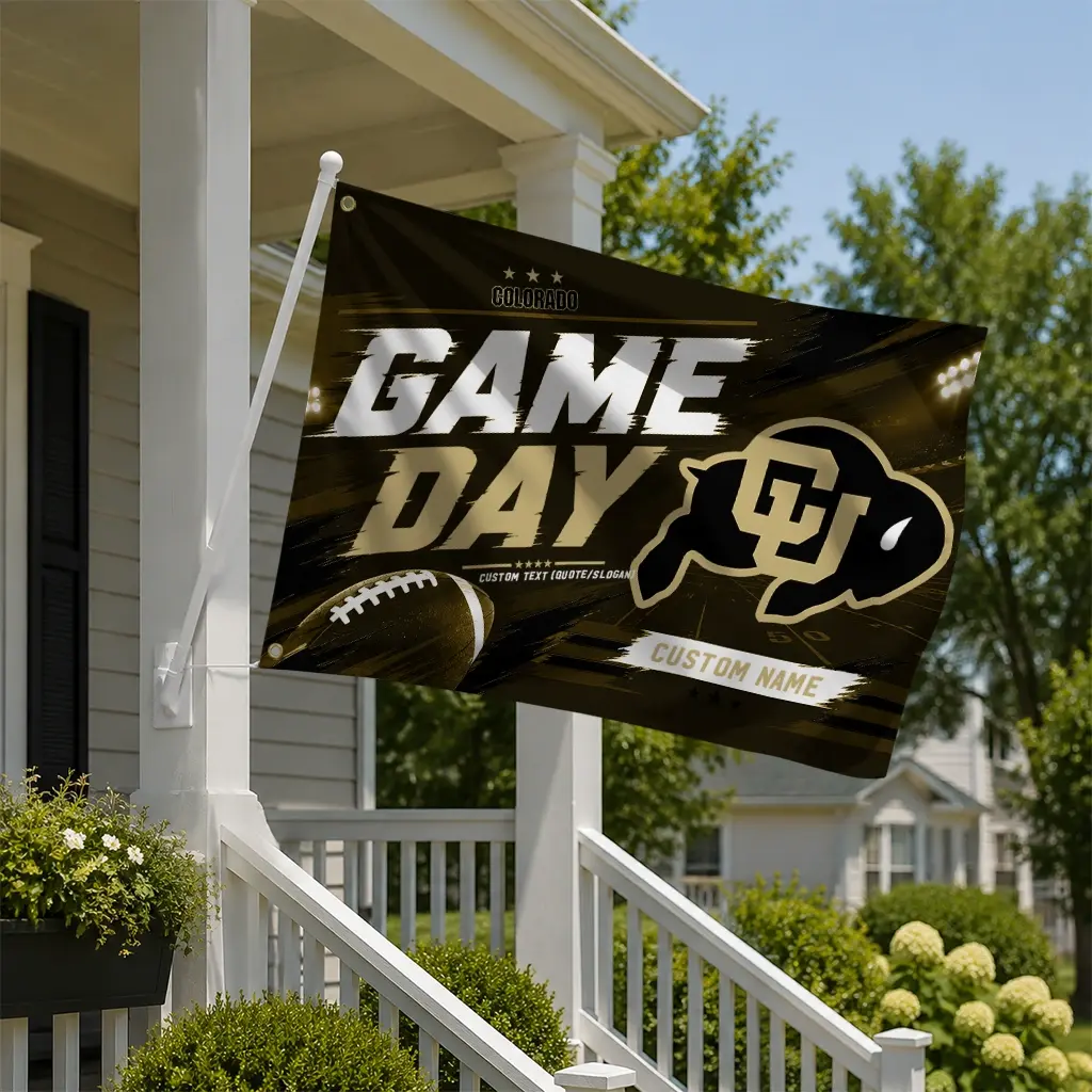 Colorado Buffaloes House Flag Customized Action Streaks Gold New Arrival Colorado Buffaloes House Flag Customized Action Streaks Gold New Arrival