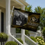 Colorado Buffaloes House Flag Personalized Framed Photo Gold Black Best Selling
