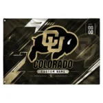 Colorado Buffaloes House Flag Personalized Speed Slashes Gold Best Selling