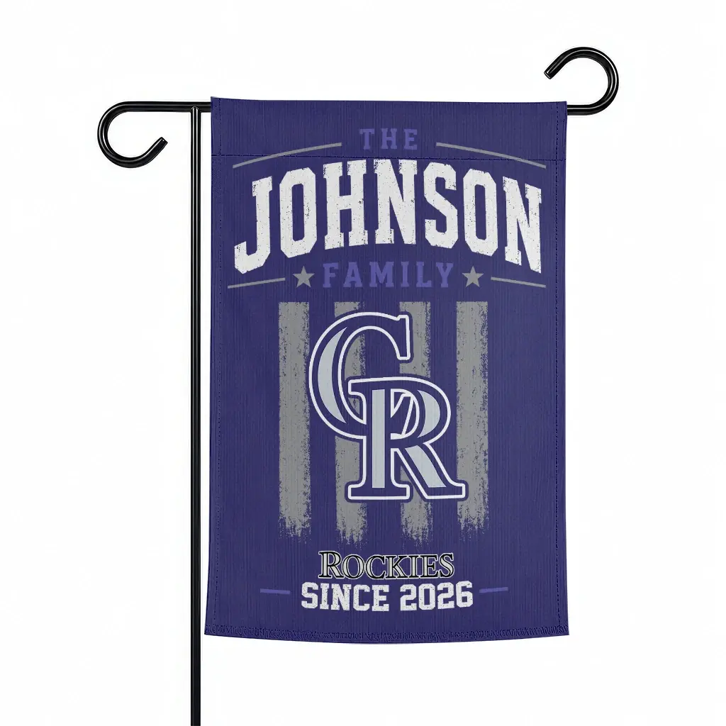 Colorado Rockies Garden Flag Custom Distressed Stripes Blue Best Selling Colorado Rockies Garden Flag Custom Distressed Stripes Blue Best Selling