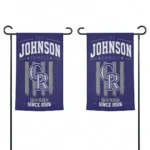 Colorado Rockies Garden Flag Custom Distressed Stripes Blue Best Selling
