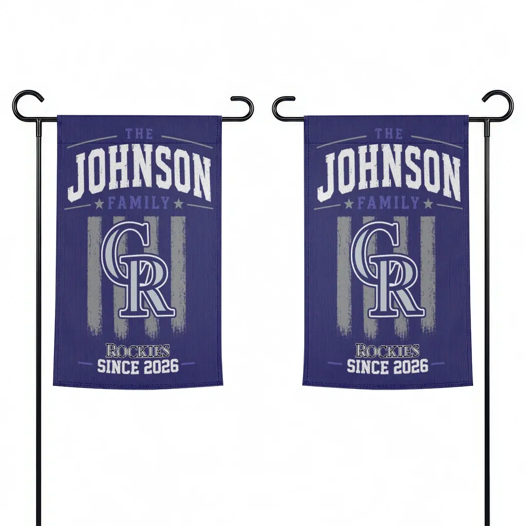 Colorado Rockies Garden Flag Custom Distressed Stripes Blue Fashion Forward Colorado Rockies Garden Flag Custom Distressed Stripes Blue Fashion Forward