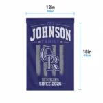 Colorado Rockies Garden Flag Custom Distressed Stripes Blue Best Selling