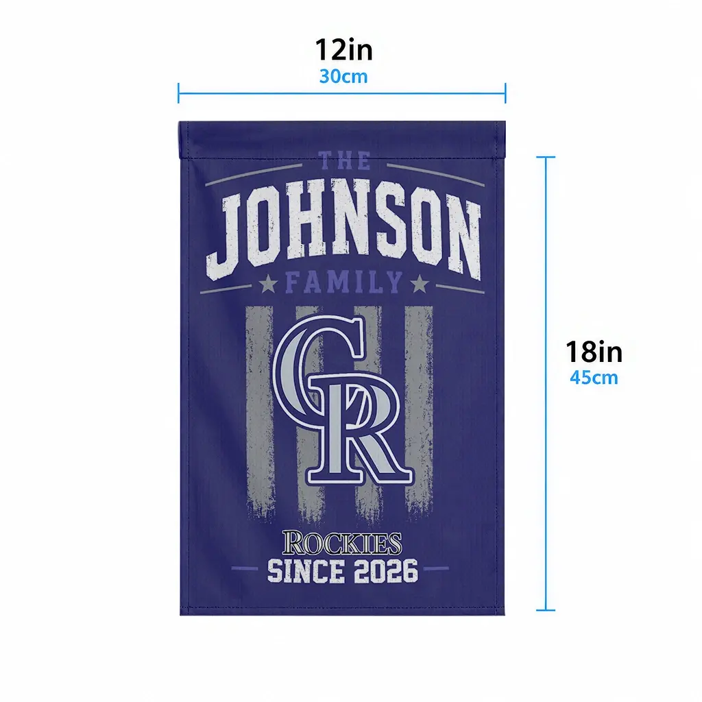 Colorado Rockies Garden Flag Custom Distressed Stripes Blue High Quality Colorado Rockies Garden Flag Custom Distressed Stripes Blue High Quality