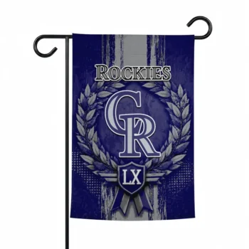 Colorado Rockies Garden Flag Custom Laurel Wreath Blue Best Selling