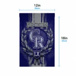 Colorado Rockies Garden Flag Custom Laurel Wreath Blue Best Selling
