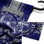 Colorado Rockies Garden Flag Custom Laurel Wreath Blue Best Selling