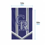 Colorado Rockies Garden Flag Customized Chevron Stripes Blue Best Selling