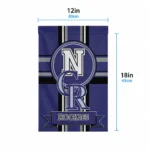 Colorado Rockies Garden Flag Customized Circle Medallion Blue Best Selling