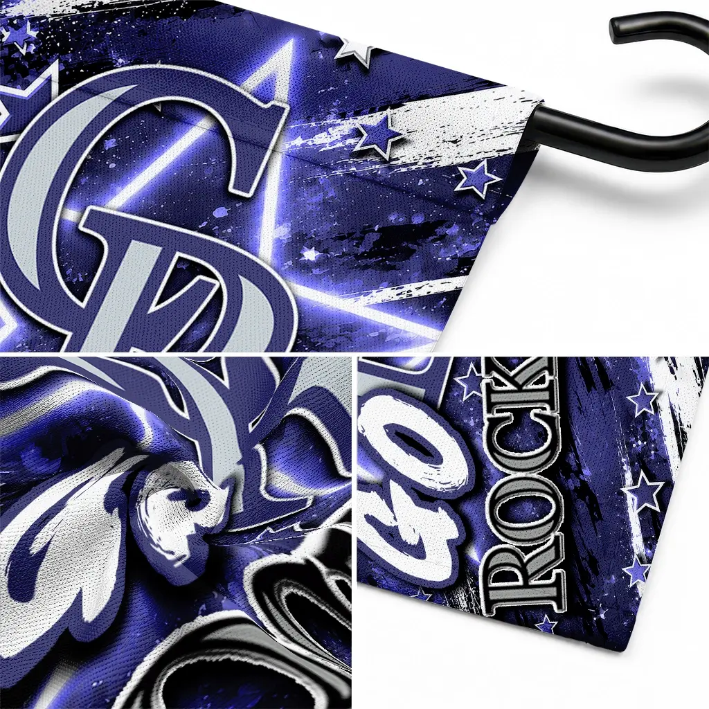 Colorado Rockies Garden Flag Personalized Glowing Star Blue Latest Model Colorado Rockies Garden Flag Personalized Glowing Star Blue Latest Model
