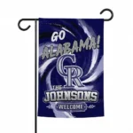 Colorado Rockies Garden Flag Personalized Swirl Vortex Blue Best Selling