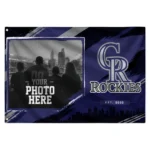 Colorado Rockies House Flag Custom Framed Photo Blue Black Best Selling