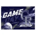 Colorado Rockies House Flag Customized Tech Panels Blue Best Selling