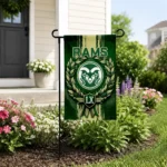 Colorado State Rams Garden Flag Custom Laurel Wreath Green Best Selling