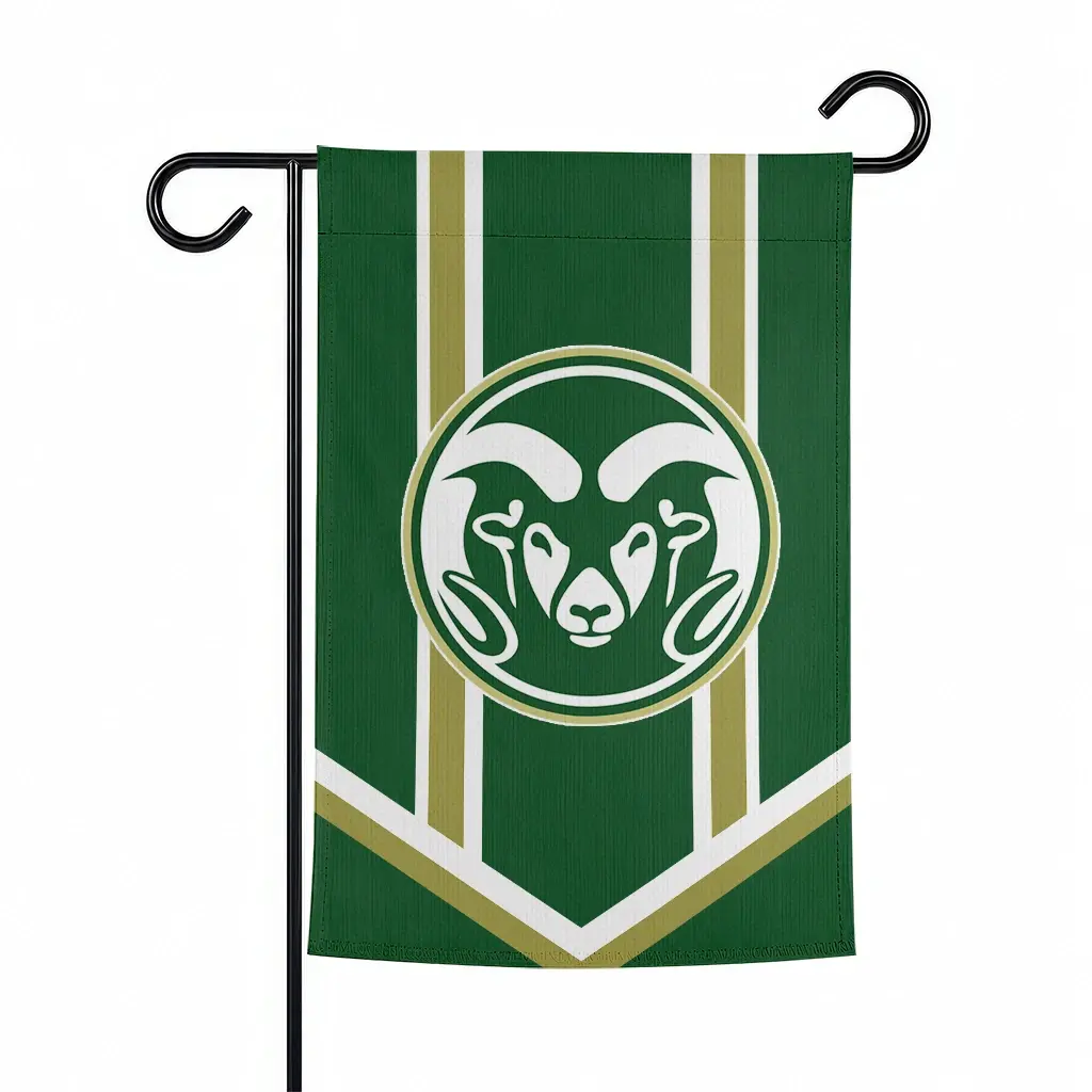 Colorado State Rams Garden Flag Customized Chevron Stripes Green Best Selling Colorado State Rams Garden Flag Customized Chevron Stripes Green Best Selling