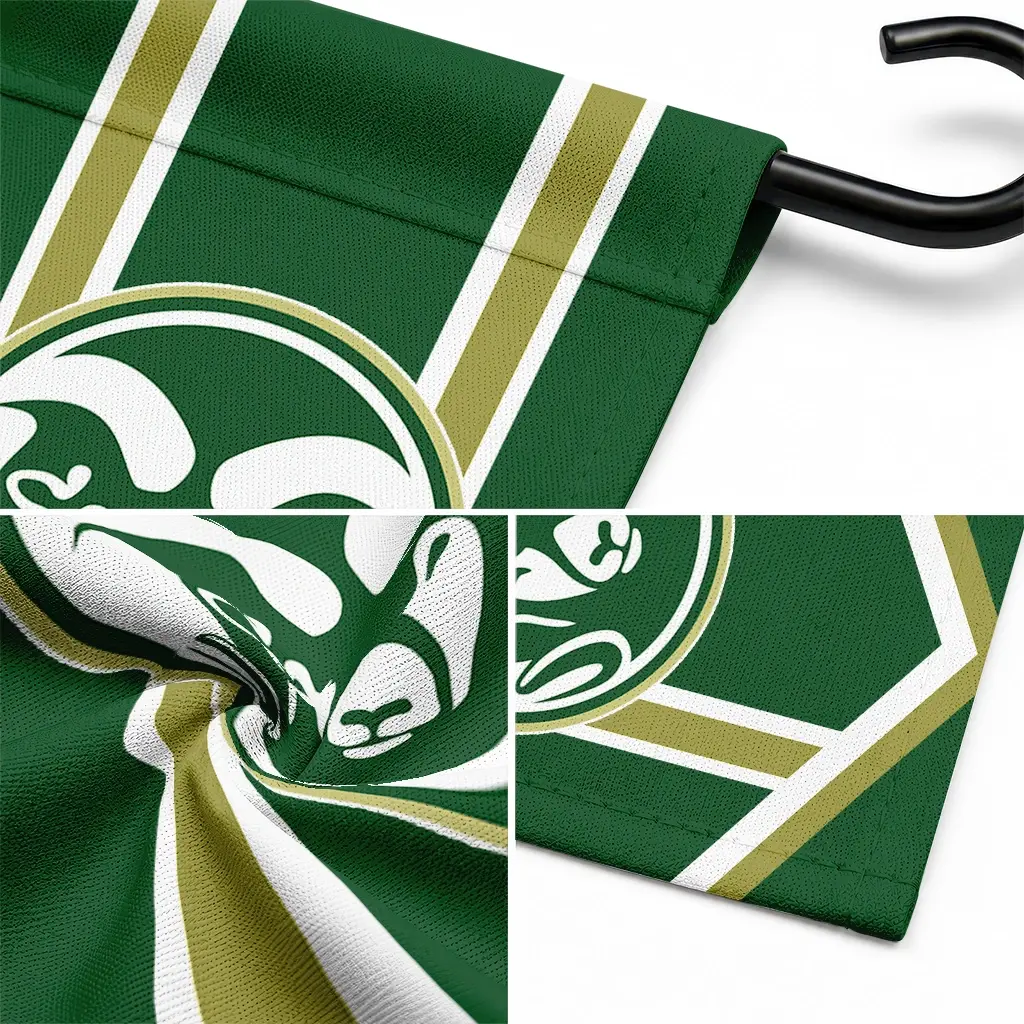 Colorado State Rams Garden Flag Customized Chevron Stripes Green Latest Model Colorado State Rams Garden Flag Customized Chevron Stripes Green Latest Model