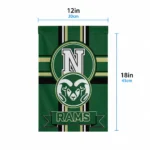 Colorado State Rams Garden Flag Customized Circle Medallion Green Best Selling