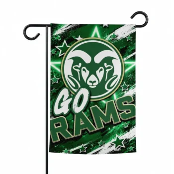 Colorado State Rams Garden Flag Personalized Glowing Star Green Best Selling
