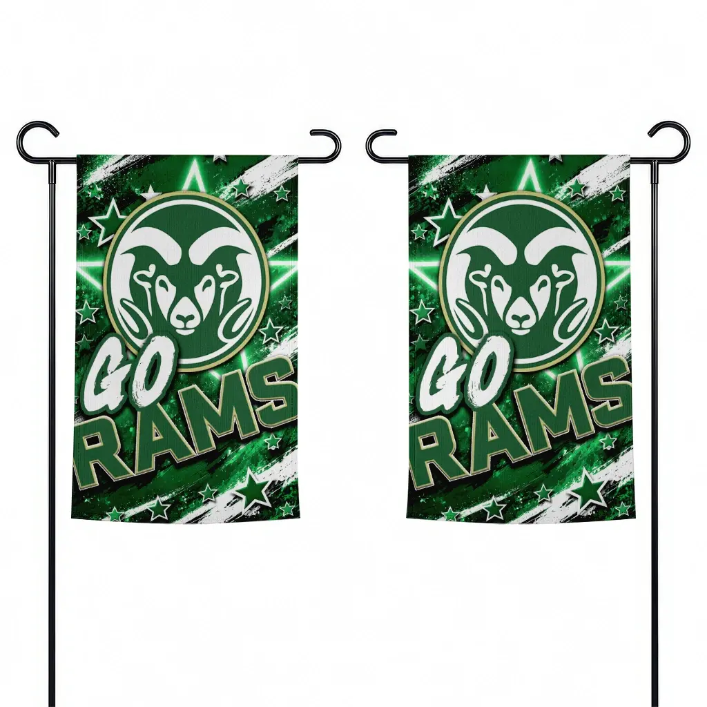 Colorado State Rams Garden Flag Personalized Glowing Star Green Fashion Forward Colorado State Rams Garden Flag Personalized Glowing Star Green Fashion Forward