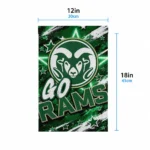 Colorado State Rams Garden Flag Personalized Glowing Star Green Best Selling