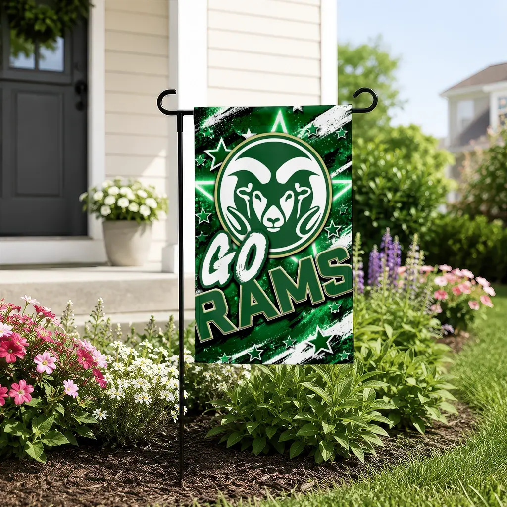 Colorado State Rams Garden Flag Personalized Glowing Star Green New Arrival Colorado State Rams Garden Flag Personalized Glowing Star Green New Arrival
