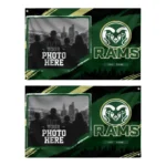 Colorado State Rams House Flag Custom Framed Photo Green Black Best Selling