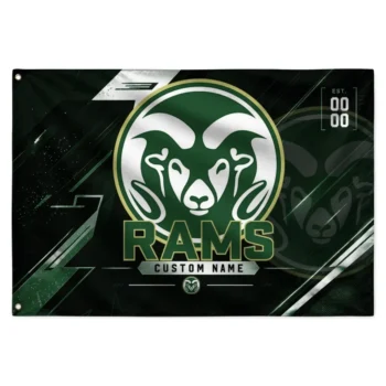 Colorado State Rams House Flag Custom Speed Slashes Green Best Selling