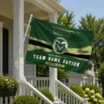 Colorado State Rams House Flag Customized Brushed Streaks Green Best Selling
