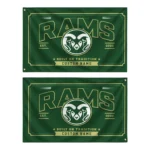 Colorado State Rams House Flag Customized Ornate Border Green Best Selling